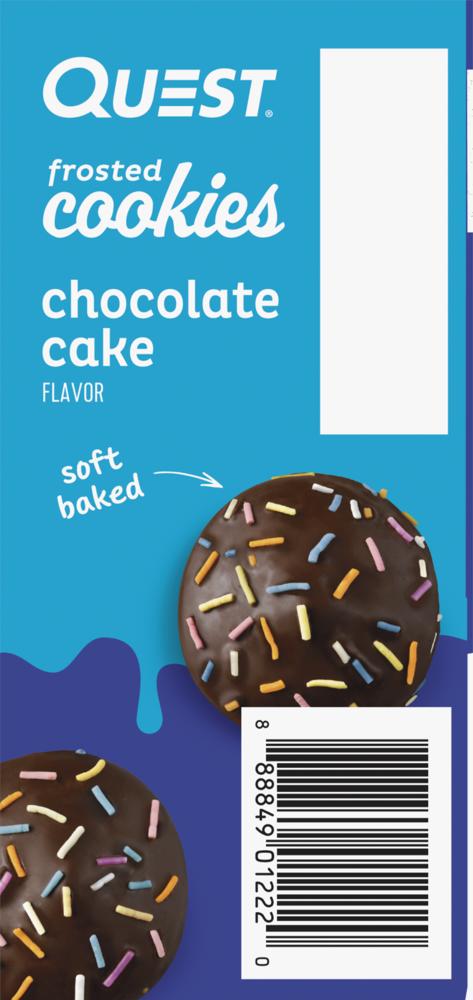 QUEST™ Chocolate Cake Frosted Protein Cookies – 8 Count | High-Protein Snack