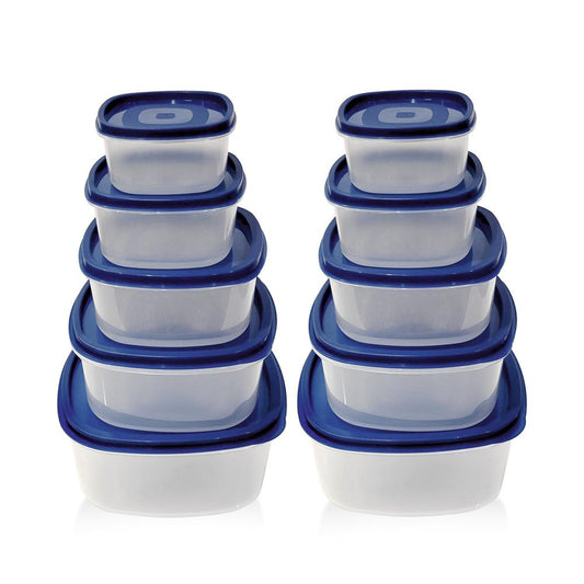 "20-Piece Plastic Food Storage Container Set"