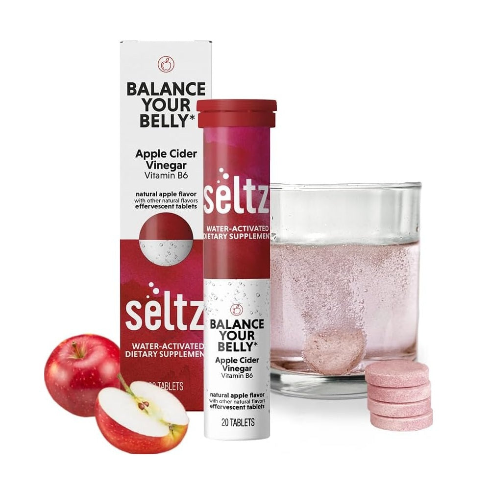 Seltz® Digestive Support Effervescent Tablets, Apple Flavor, 20 Count