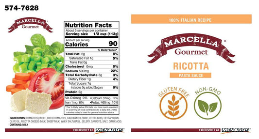 PreviousNext Marcella® Gourmet Ricotta Pasta Sauce - 24 oz