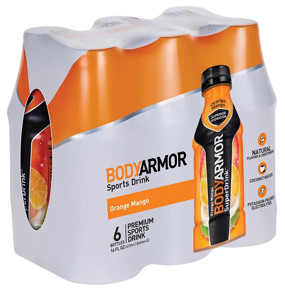BODYARMOR™ Orange Mango Sports Drink, 6-Pack – Hydrating & Electrolyte-Rich