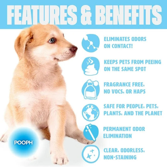 POOPH™ Advanced Pet Odor & Stain Remover – 20 oz