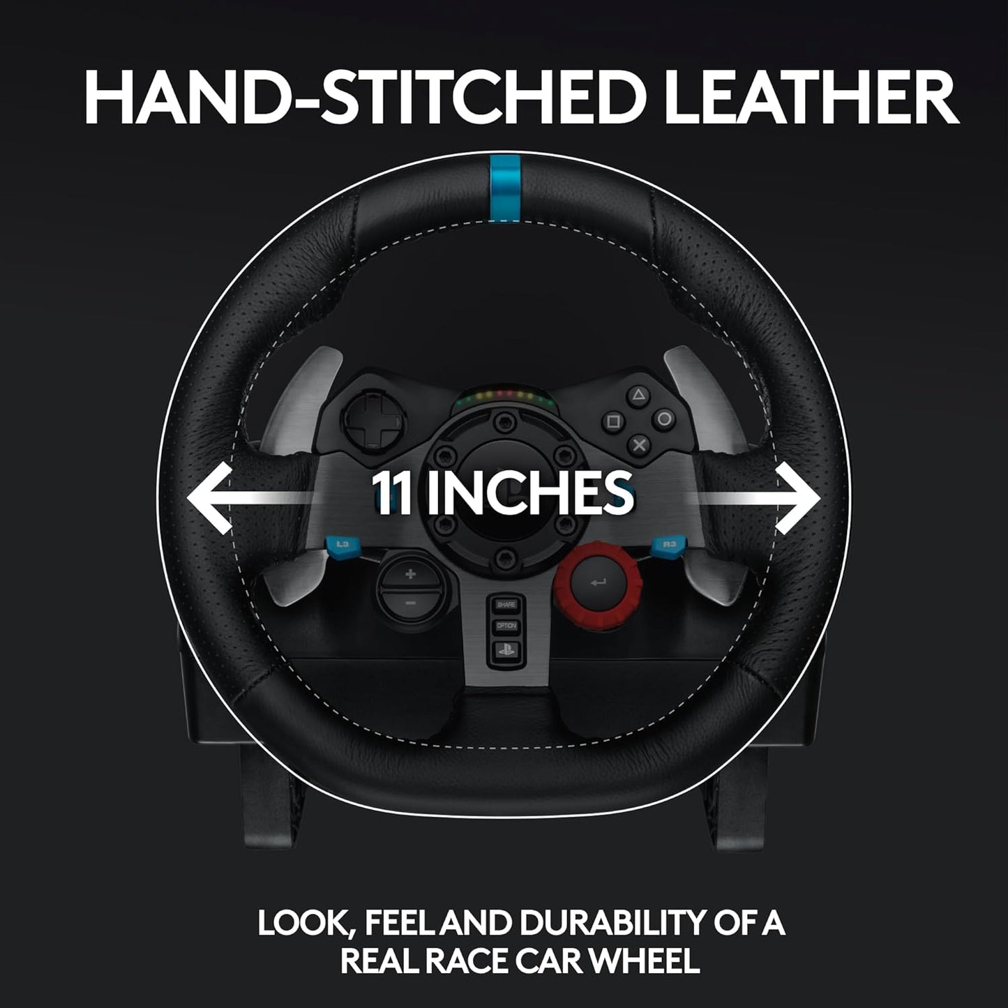 Logitech G29 Racing Wheel & Pedals for PS5, PS4 & PC | Force Feedback, Leather Wheel