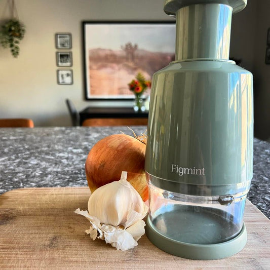 Figmint Manual Stainless Steel Food Chopper - Green