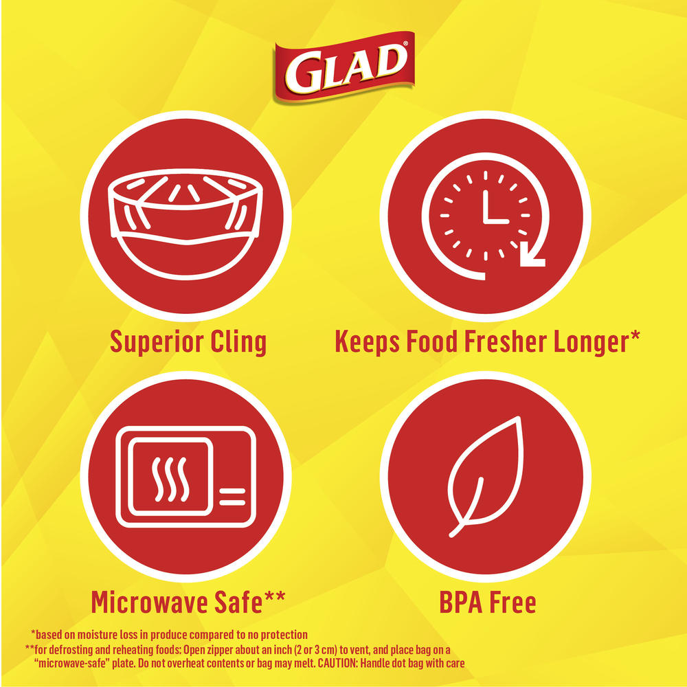 "Glad® Cling 'N Seal™ Clear Food Wrap - 400 sq. ft. Roll for Ultimate Freshness and Protection"