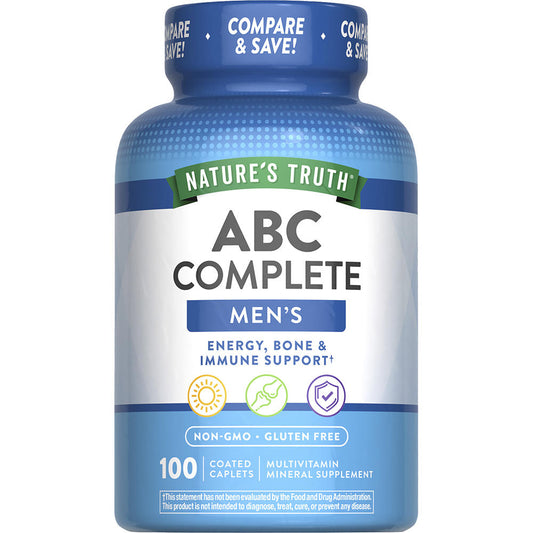 Nature’s Truth Men’s Daily Multivitamin Tablets – 100 Ct