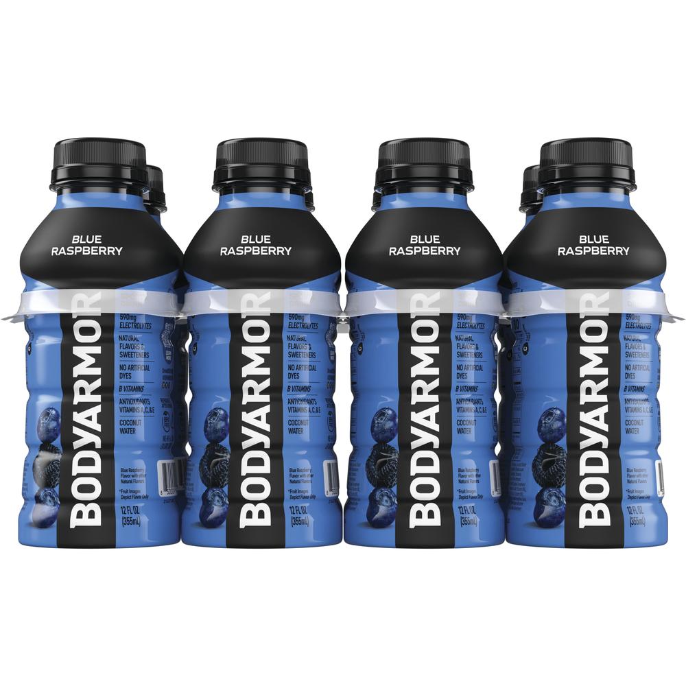 BODYARMOR Blue Raspberry Sports Drink, 16 fl oz Bottles, 8-Pack – Electrolytes & Vitamins