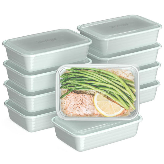 "Bentgo® Prep 20-Piece 1-Compartment Plastic Food Storage Container Set"