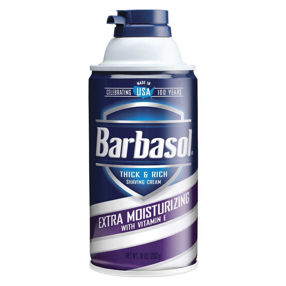 Barbasol Vitamin E Extra Moisturizing Shaving Cream – Thick & Rich, 10 oz