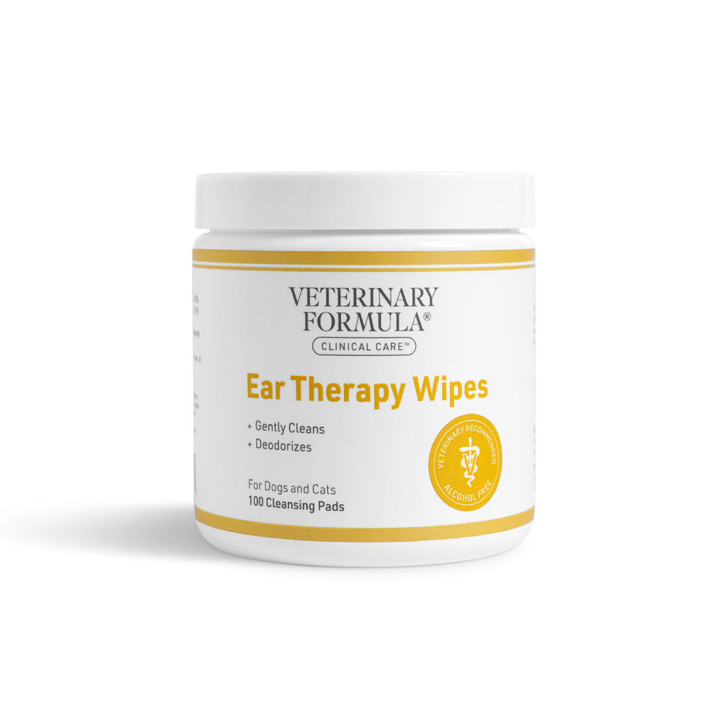 Veterinary Formula® Ear Therapy Wipes for Dogs & Cats – 100 Count | Soothing Daily Ear Care Wipes for Clean, Fresh & Healthy Ears