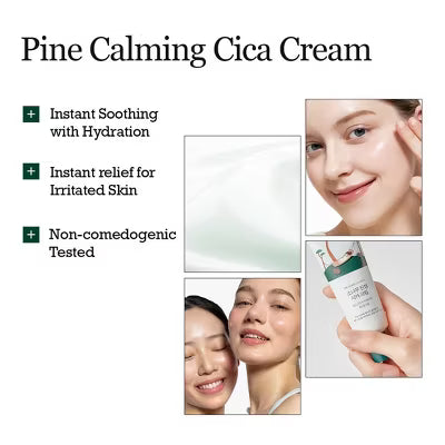 Round Lab Pine Calming Cica Face Cream - Travel Size - 50ml