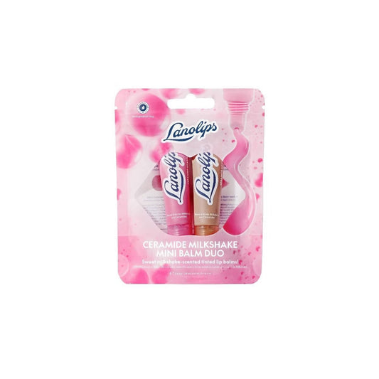 Lanolips Ceramide Lip Balm Duo – Raspberry & Caramel