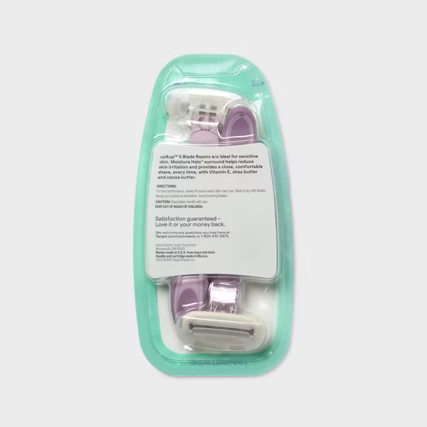 up&up™ 5-Blade Women's Disposable Razors - 2 ct