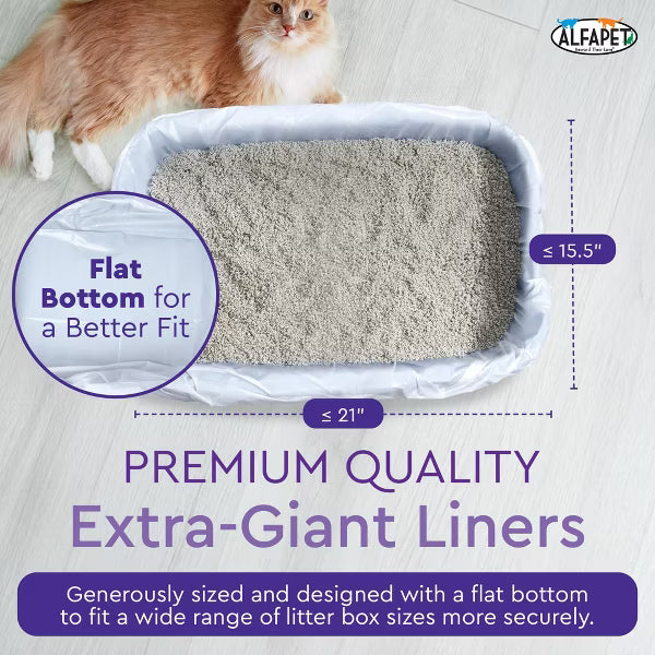 Alfapet Extra Giant Cat Litter Liners - 20 Count