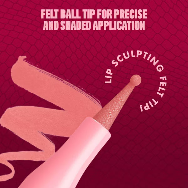 NYX Lip Lingerie Longwear Lip Liner Stain – Cuff Me, 0.03 fl oz-07 Cuff Me