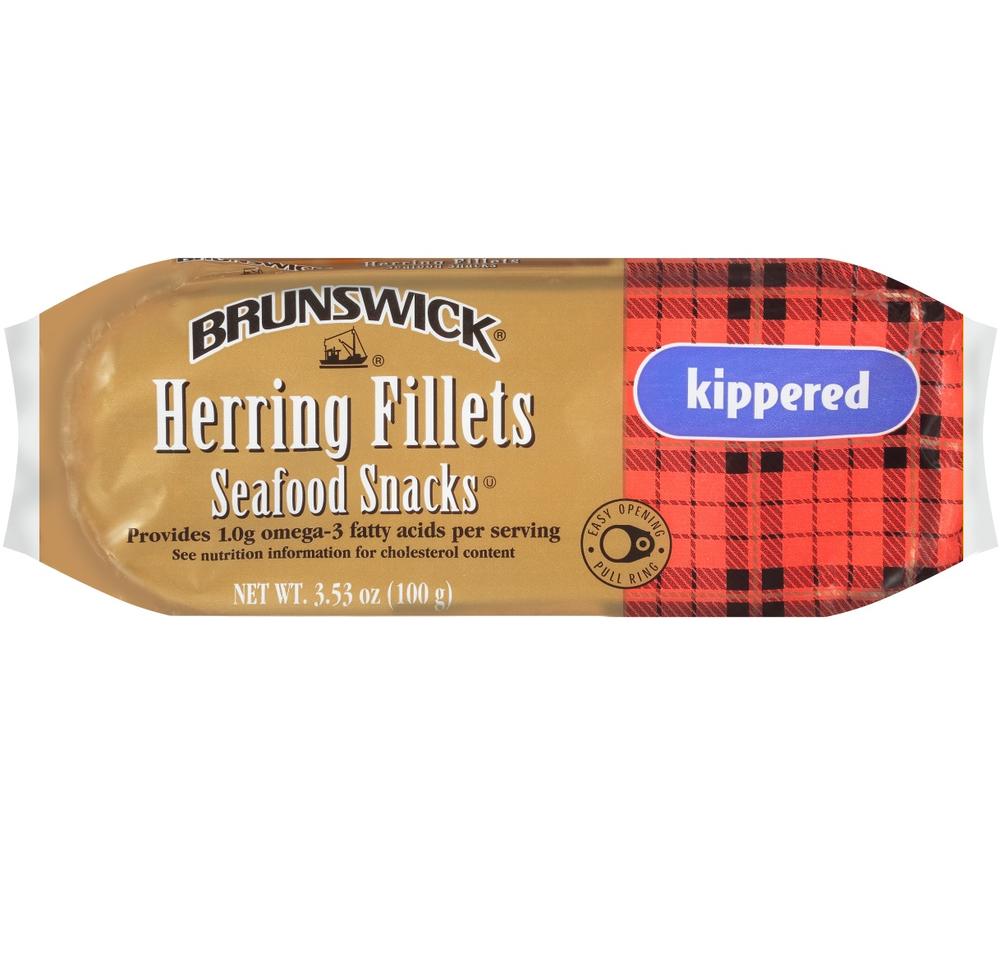 Brunswick Seafood Snacks Smoked Herring Fillets – 3.53 oz