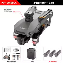 **Teeggi KF100 MAX GPS Drone with Screen & 4K Camera – 3-Axis Gimbal, 6KM Range & Obstacle Avoidance**