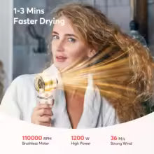 **Bopcal 5-in-1 Hot Air Hair Styler – 1200W Hair Dryer, Curler & Styling Comb**
