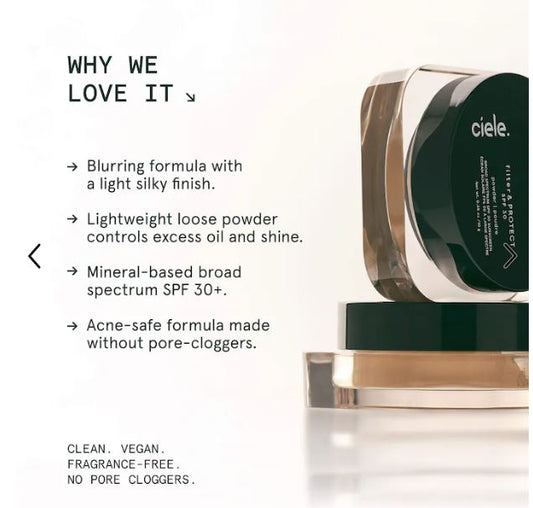 Ciele Filter & Protect™ SPF 30+ Blurring Finishing & Setting Powder