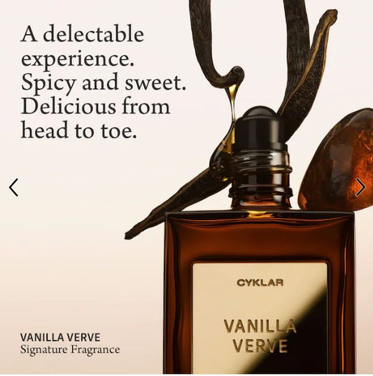 CYKLAR Vanilla Verve Perfume Oil – Warm, Clean & Musky Vanilla Fragrance