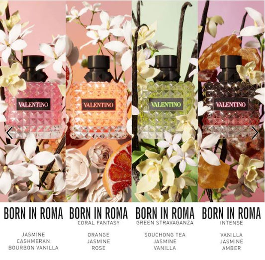 Valentino Donna Born in Roma – Jasmine & Bourbon Vanilla EDP Travel Spray