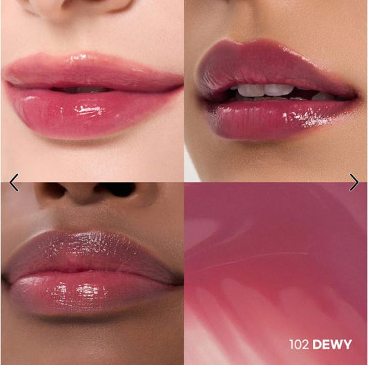 Laka Fruity Glam Tint – Hydrating, Long-Lasting Lip Stain-Color: 102 Dewy - muted mauve