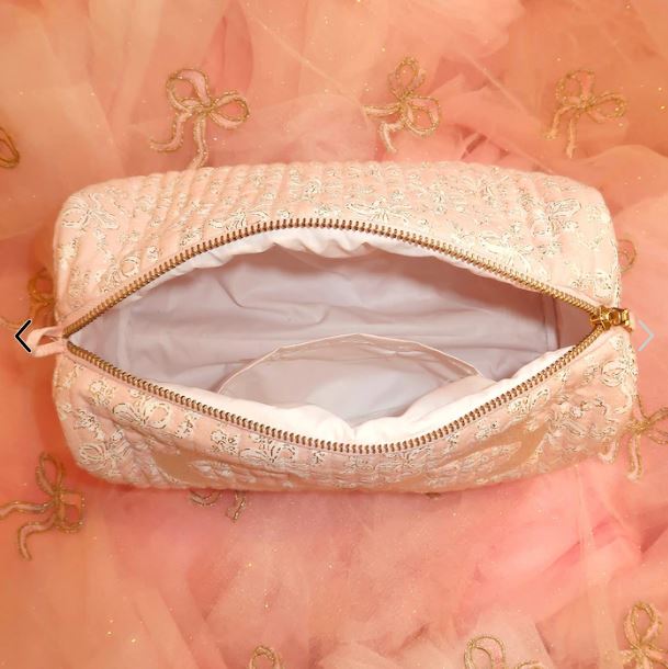 Octavia Secret Crush Travel Cosmetic Bag – Floral Makeup Pouch Organizer for Travel-LoveShackFancy