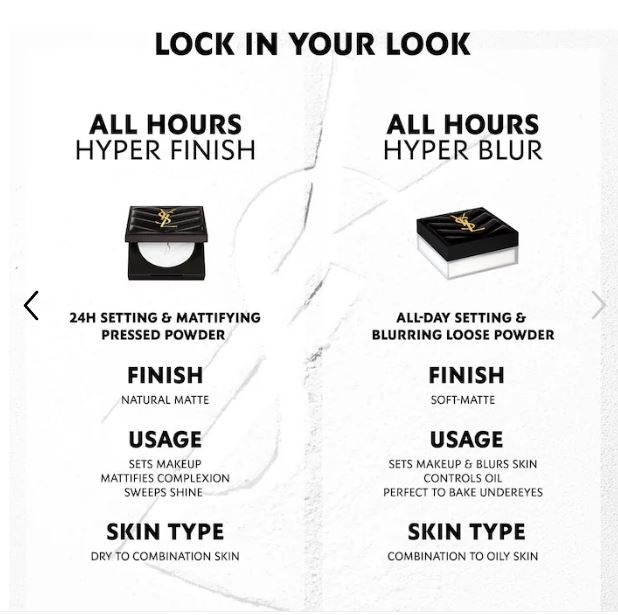 YSL All Hours Hyper Blur Air-Soft Setting Powder