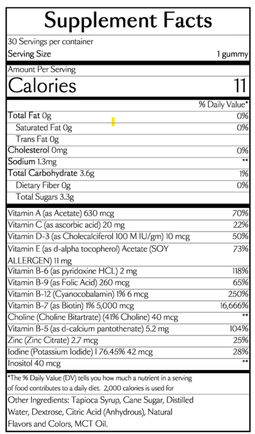 VEGAMOUR GRO Biotin Gummies β Strawberry Flavor | 30 Gummies for Healthy Hair