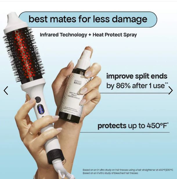 Infrared Heated Thermal Round Brush for Smooth, Voluminous Hair-BondiBoost