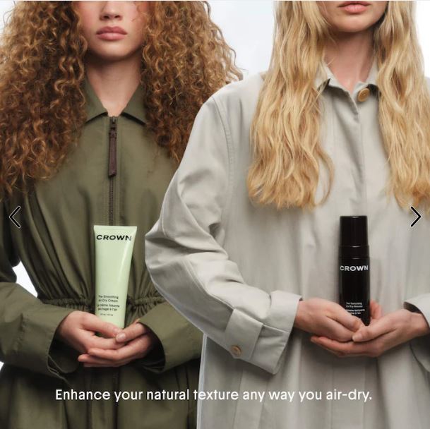 Crown Affair The Smoothing Air Dry Hair Styling Cream for Frizz Control