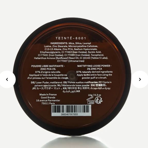 T32 — Mattifying Loose Powder 1% Zinc PCA