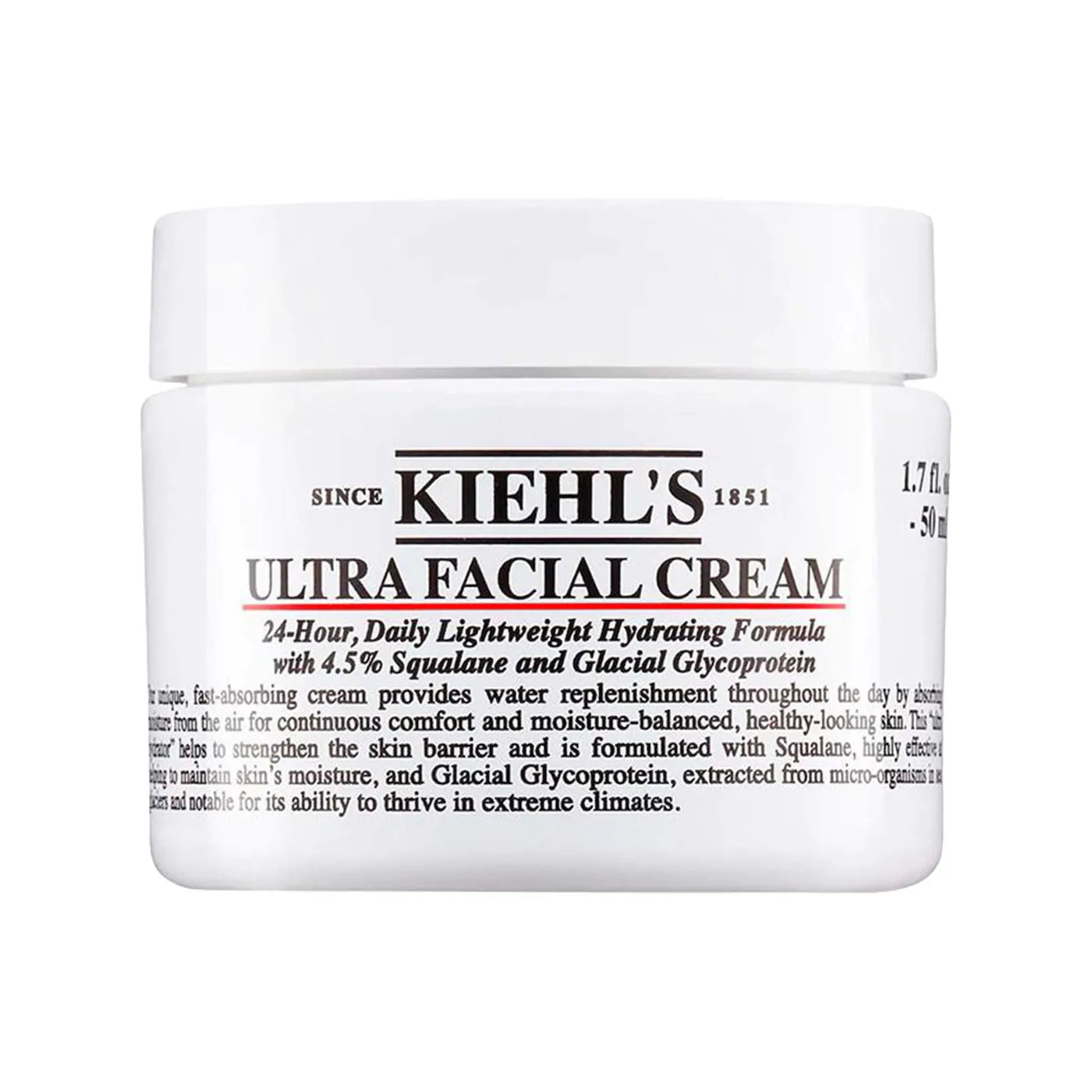 **Kiehl’s Ultra Facial Refillable Moisturizing Cream – Hydrating Squalane Formula**