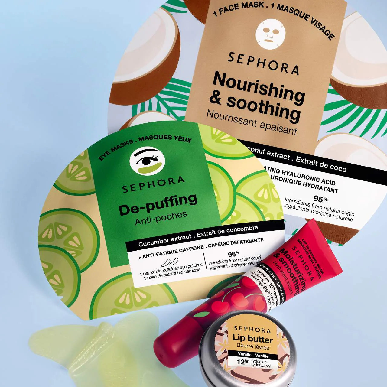 **SEPHORA COLLECTION Caffeine Eye Mask Patches – De-Puffing & Dark Circle Care**