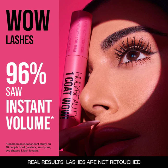 HUDA BEAUTY Mini 1 Coat WOW! Extra Volumizing and Lifting Mascara