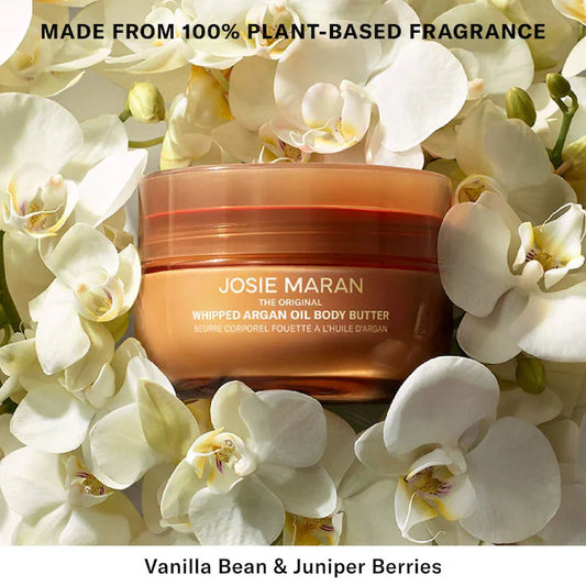 Josie Maran Vanilla Vibezzz - Whipped Argan Oil Refillable Firming Body Butter Jar