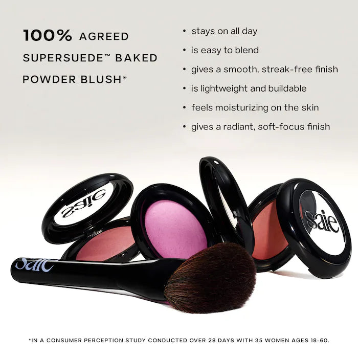 Saie SuperSuede™ Talc-Free Powder Blush