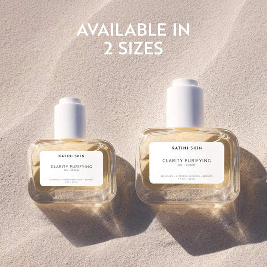 atini Skin Clarity Purifying face oil serum for dark spots and blemishes + Tsubaki