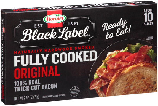 Hormel® Black Label® Fully Cooked Bacon - 2.52 oz.