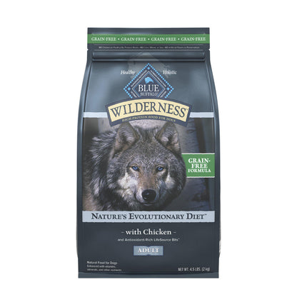BLUE Wilderness™ Protein-Rich Chicken Dog Food – Grain-Free, 4.5 lb