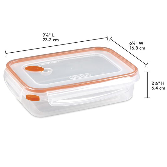 "Sterilite® 5.8-Cup Square Plastic Food Storage Container"