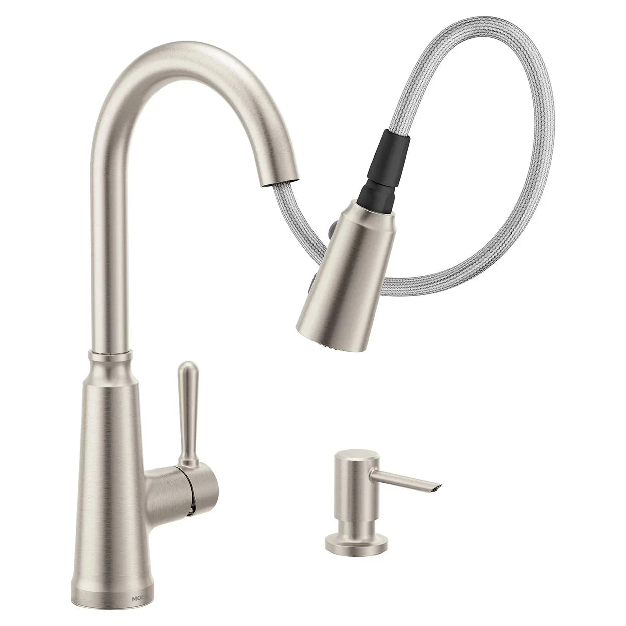 Moen Trew Spot Resist Stainless Steel Single-Handle Pull-Down Kitchen Faucet