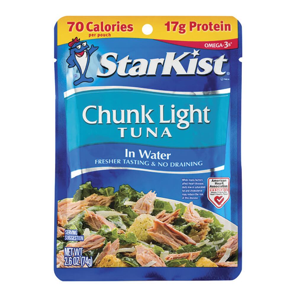 StarKist Chunk Light Tuna in Water, Protein-Rich Pouch, 2.6 oz