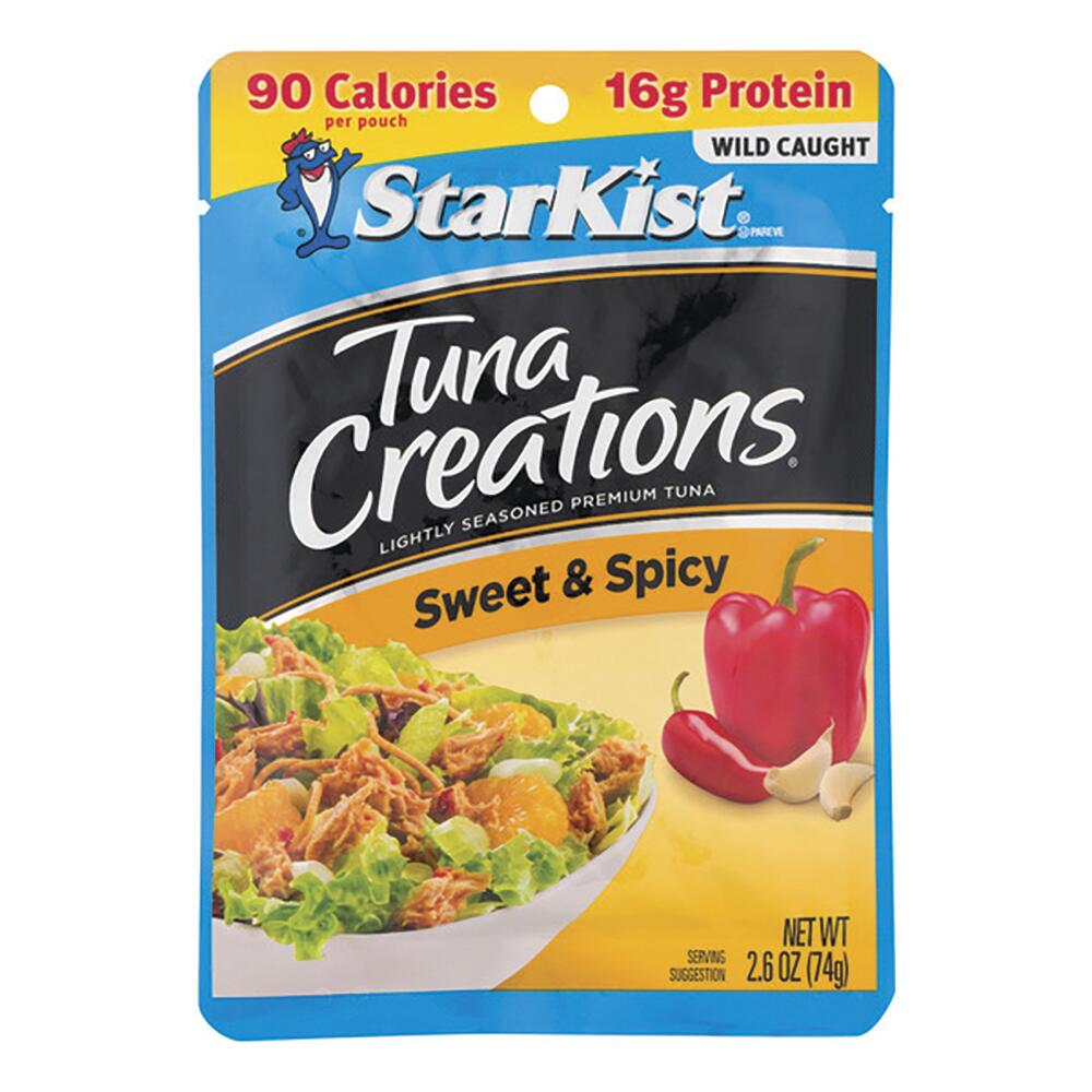 StarKist Tuna Creations Sweet & Spicy Tuna Pouch, High-Protein Snack, 2.6 oz