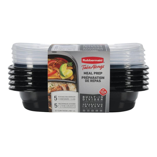 "Rubbermaid® TakeAlongs® 10-Piece Meal Prep Plastic Food Storage Containers"