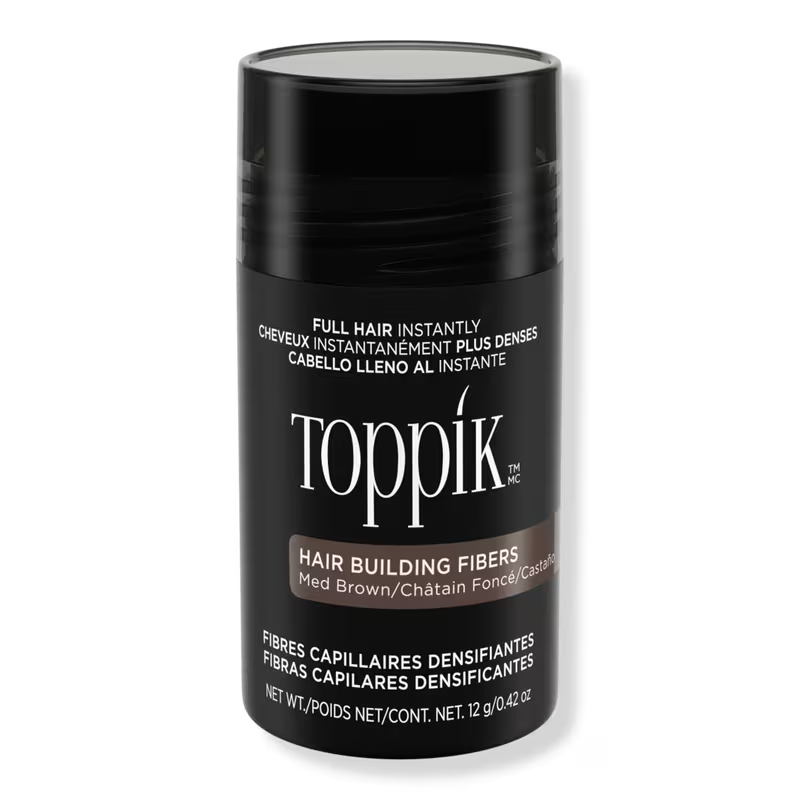 Toppik Hair Building Fibers Medium Brown – Instant Hair Thickening & Coverage Powder