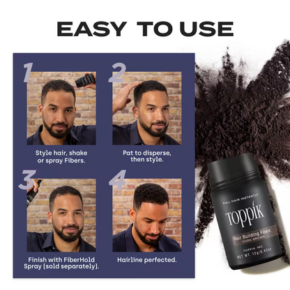 Toppik Hair Building Fibers Medium Brown – Instant Hair Thickening & Coverage Powder
