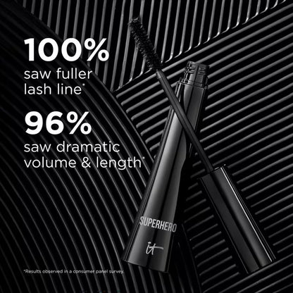 IT Cosmetics Superhero Elastic Stretch Mascara – Volumizing & Lengthening Lash Mascara