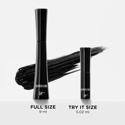 IT Cosmetics Superhero Elastic Stretch Mascara – Volumizing & Lengthening Lash Mascara
