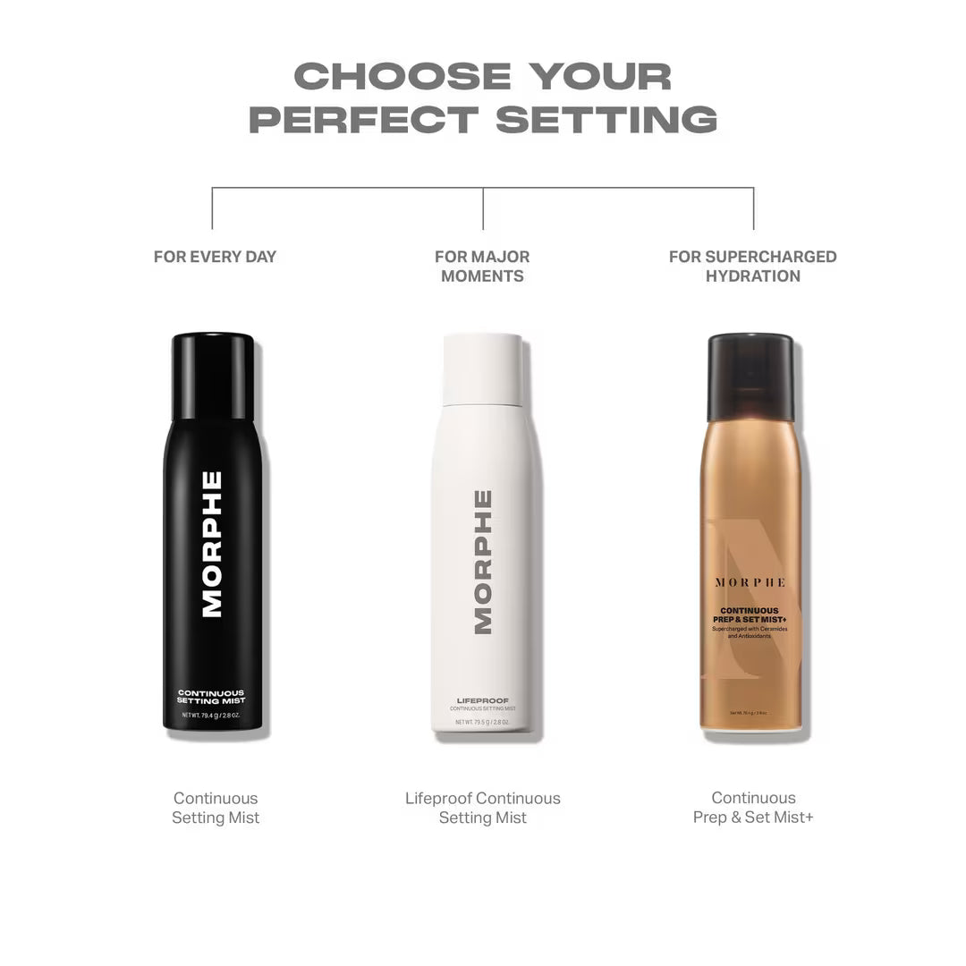 Morphe Continuous Setting Mist – 8-Hour Wear Setting Spray
